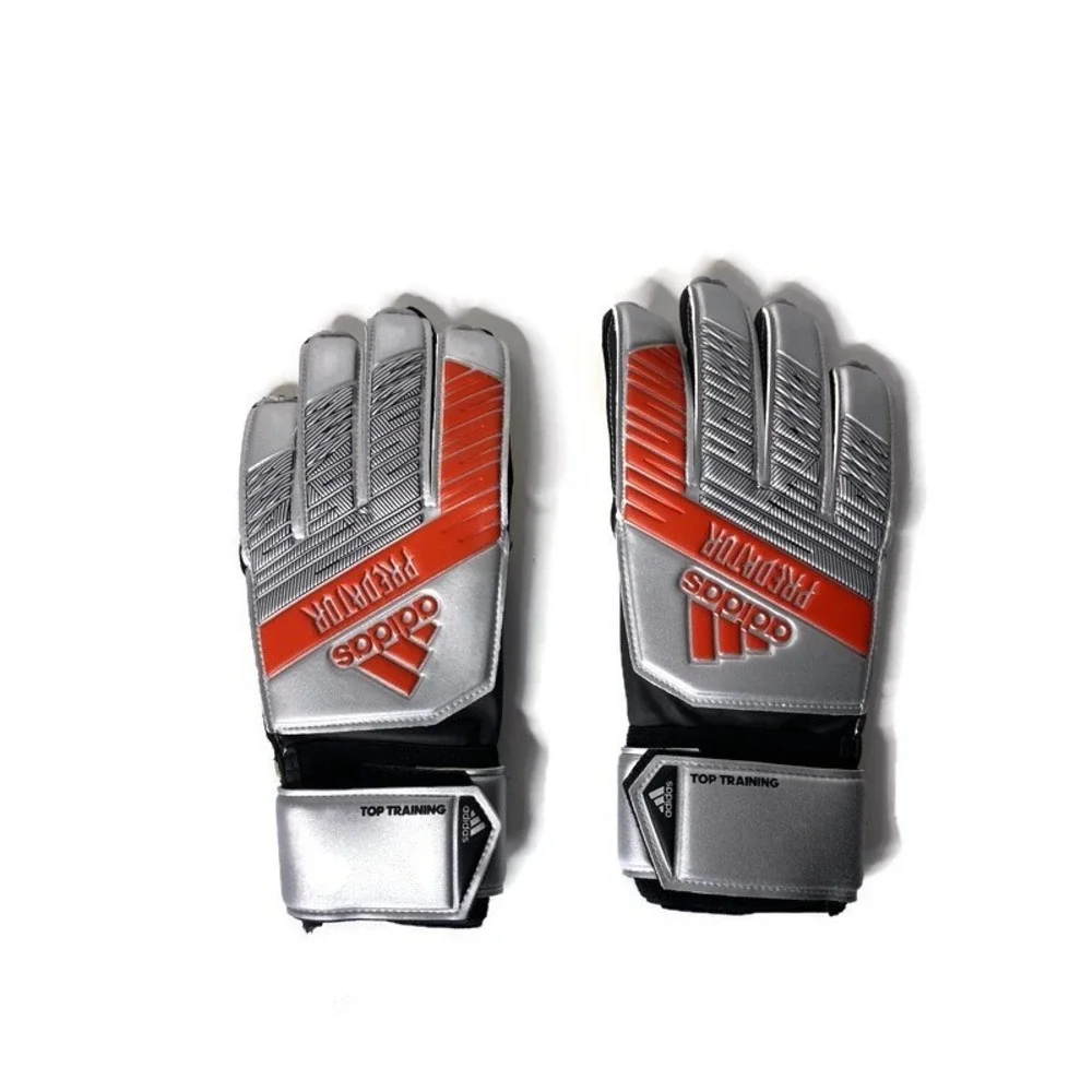 Adidas Predator Top Training Goalkeeper Gloves Silver Met / Black DY2606 Size 9